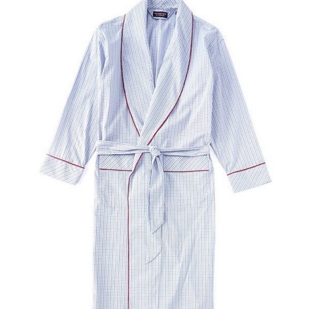 Rountree & Yorke Striped Woven Robe